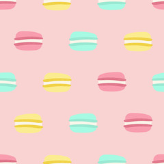 seamless macaron pattern
