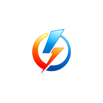 energy lighting bolt power electric logo