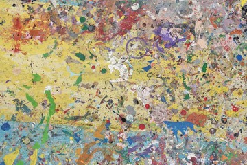 Colorful Painters Palette Abstract Background