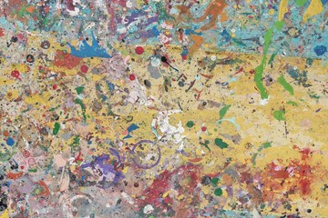 Colorful Painters Palette Abstract Background