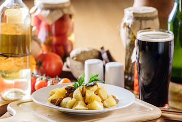 potato with mushrooms