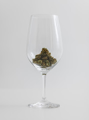 Cannabis in Wineglass