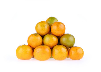 oranges fruit tropical isolated on white background
