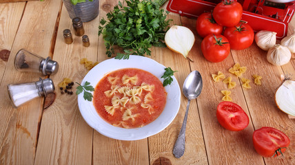 Delicious tomato soup