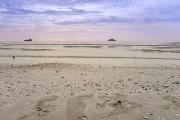 Sunset on thailand beach