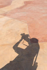 photographer shadow on ground