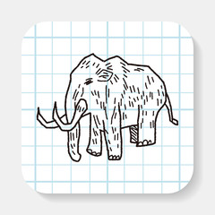 Mammoth doodle
