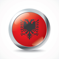 Albania flag button