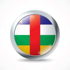 Central African Republic flag button