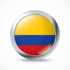 Colombia flag button
