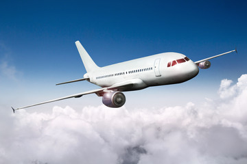 aircraft airliner airplane in the sky