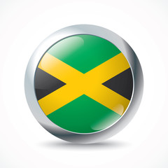 Jamaica flag button