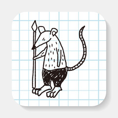 Fototapeta premium monster doodle