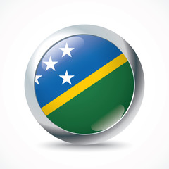 Solomon Islands flag button