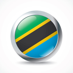 Tanzania flag button