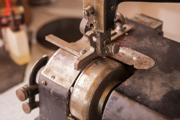 Smothing the leather