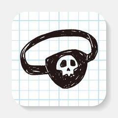 pirate eye mask doodle