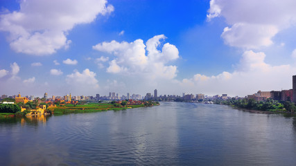 river Nile and Cairo