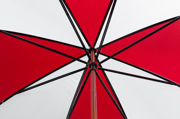 Red and White umbrella pattern