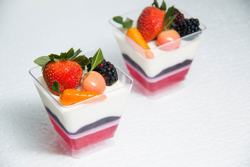  Blueberry Cream Cheese cake on white