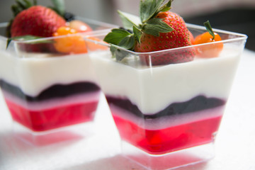  Blueberry Cream Cheese cake on white