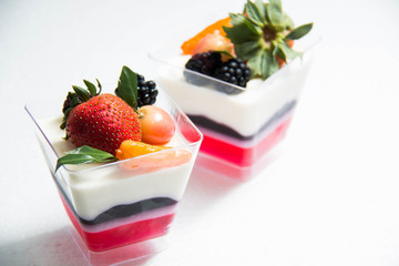  Blueberry Cream Cheese cake on white