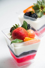  Blueberry Cream Cheese cake on white