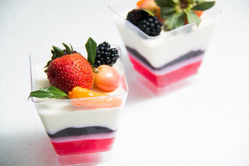  Blueberry Cream Cheese cake on white