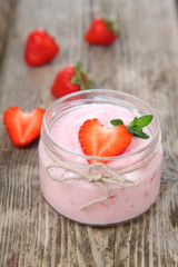 Strawberry yogurt