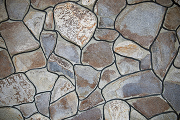 Part of the stone wall, wall stone background texture.