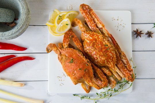 ketam masak cili, spicy malaysian crabs