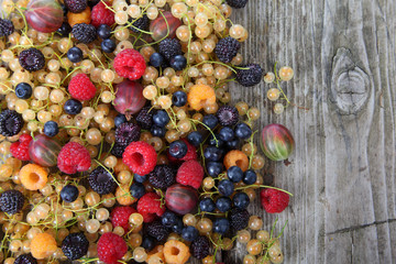 Different ripe berries