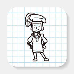 medieval people doodle