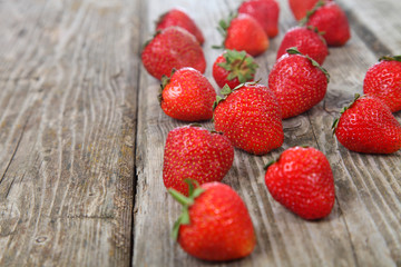 Ripe strawberries
