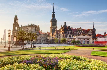 Dresden square at sunrise - Hofkirche © TTstudio