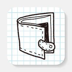 wallet doodle drawing