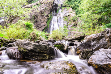 Khlong Lan waterfall in national park, Kamphaeng Phet Thailand.