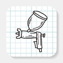 spray gun doodle