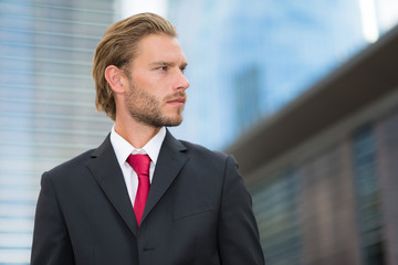 Handsome businessman portrait