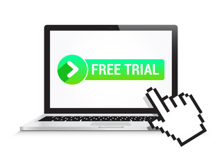 Laptop Free Trial Button