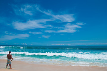 The Beach Balangan, Indonesia, Bali. A Sunny day in April 2014.