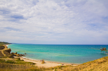 Vista panoramica della spiaggia di Mottagrossa