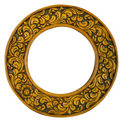 oval wood frame