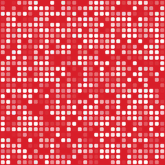 Red square pixel mosaic background