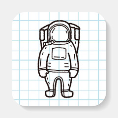 astronaut doodle