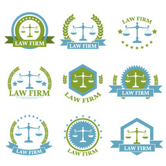 Law Firm logo set