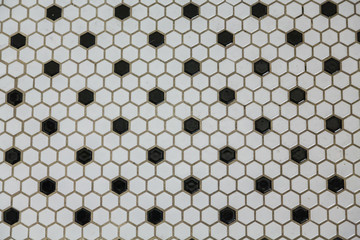 Black and White Mosaic Tile for Background
