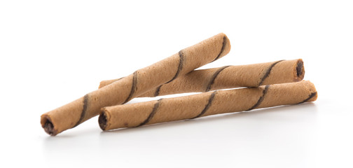 wafer stick on white background