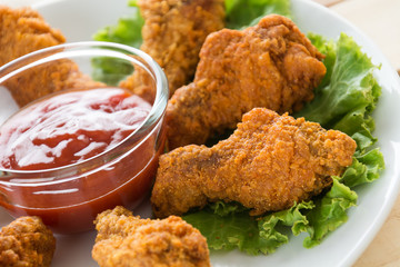 fried crispy chicken