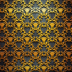 Metal ornamental plate